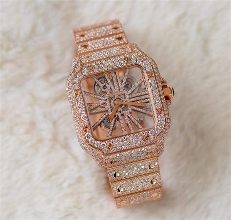 cartier rose gold watch|cartier rose gold skeleton.